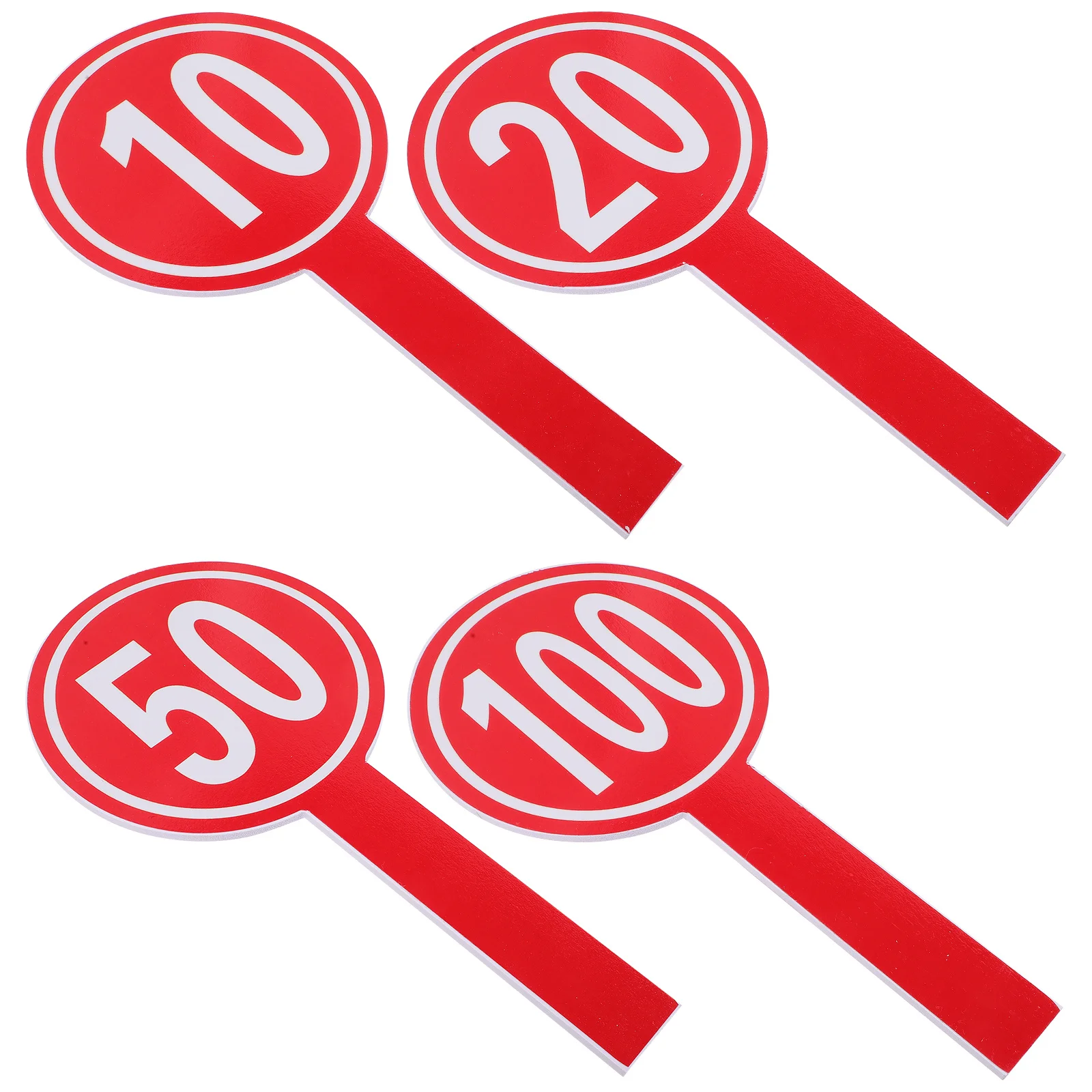 4 قطعة لوحات النتائج الفارغة مزدوجة الجانب يده السبورة الجافة محو المجاذيف للتصويت مزادات القضاة التهديف الصغيرة للكتابة #4