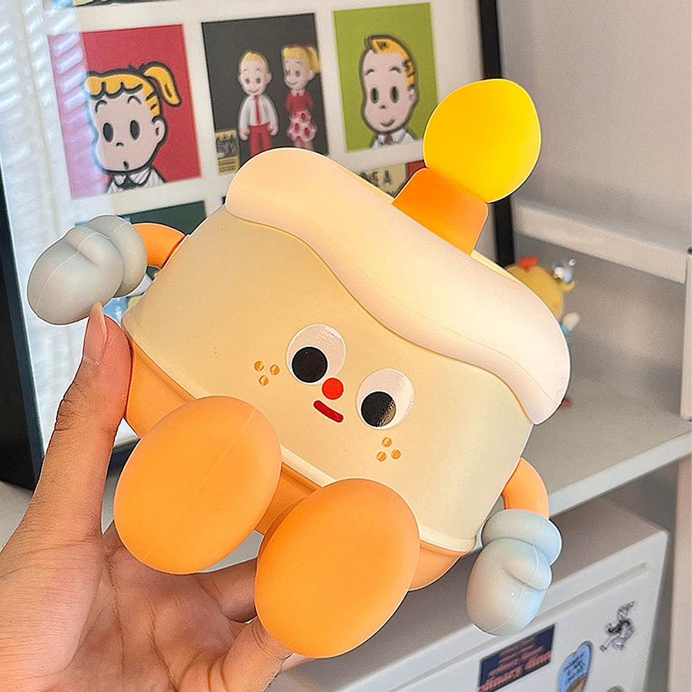 New Kawaii Cartoon Birthday Cake Small Night Light Bedroom Bedside Charging Sleeping Light Cute Pat Small Night Light Kids Gifts