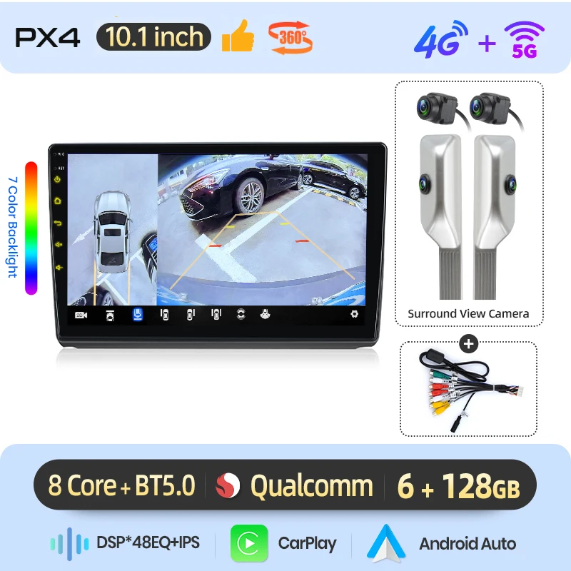 AWESAFE Draadloze CarPlay Android Auto Radio voor Renault Trafic Nissan Primastar Opel Vivaro 2006-2010 GPS Navigatie Plug and Play RDS - afbeelding 1