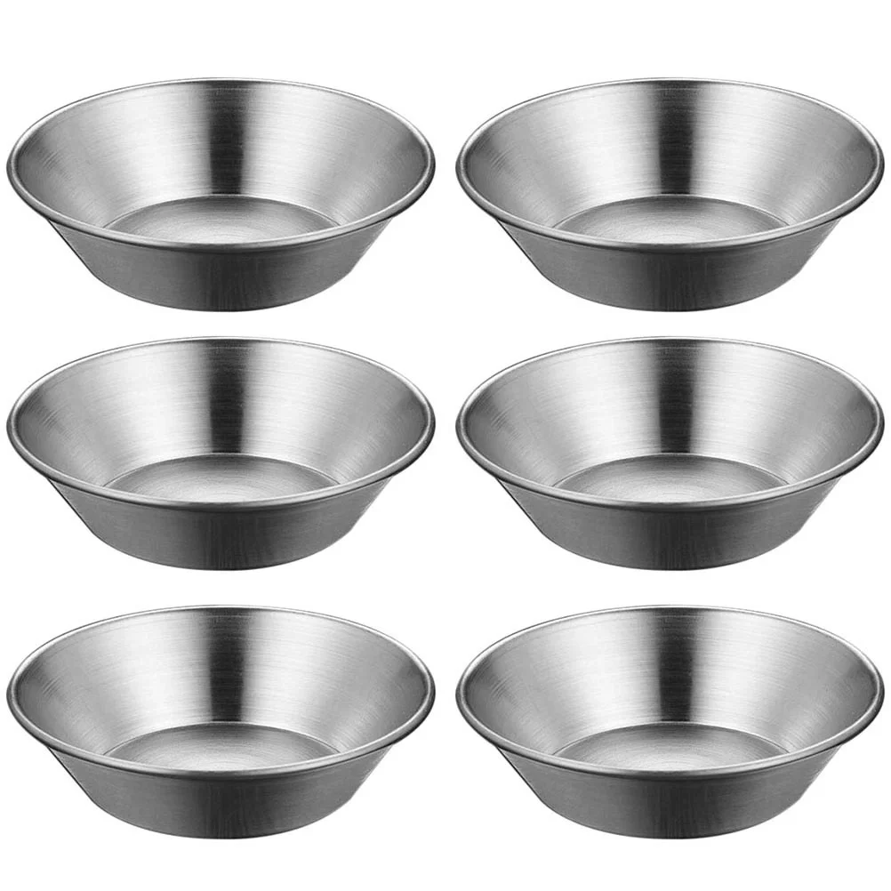 6 Pcs Stainless Steel Egg Tart Mold Aluminum Tray Scone Pan Baking Tool Tarts DIY Bakeware