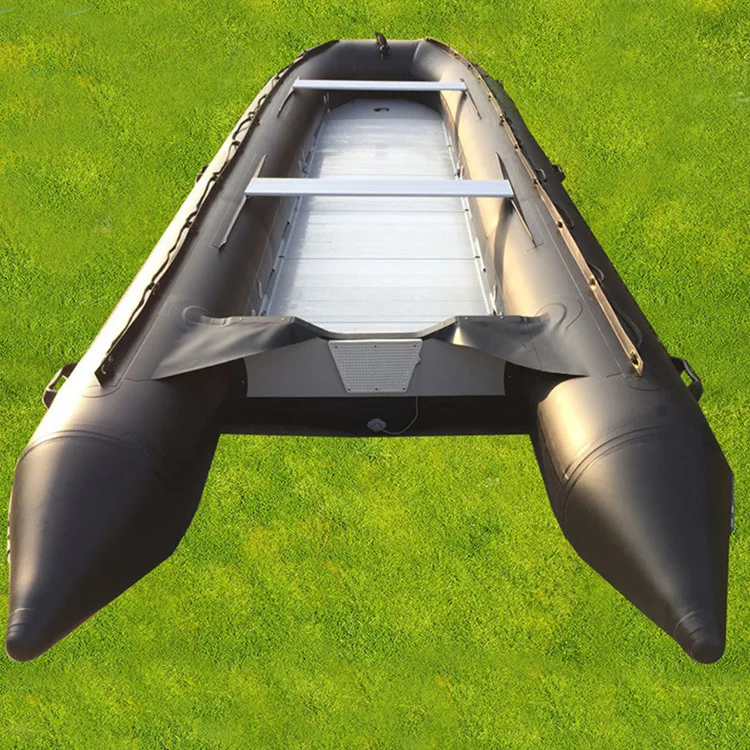 Flood relief inflatable rubber boat river patrol 6 people assault boat water rescue salvage rescue boat