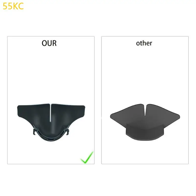 55KC Convenient Nose Shield Comfortable Nose Shade Silicone Blocker for MetaQuest 3