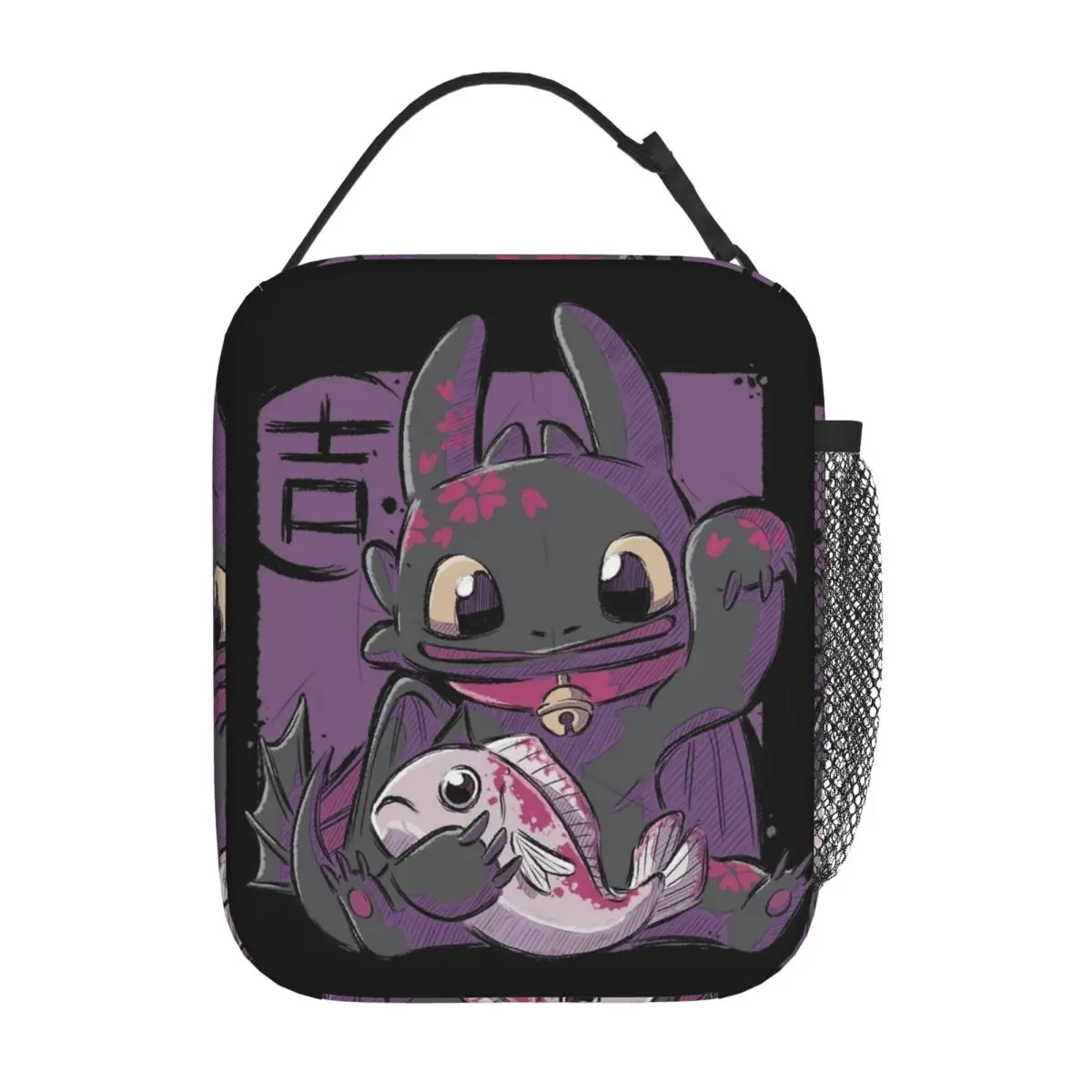 

Maneki Toothless Cute Night Fury Insulated Lunch Bags Food Container Bags Leakproof Cooler Thermal Lunch Boxes For Work