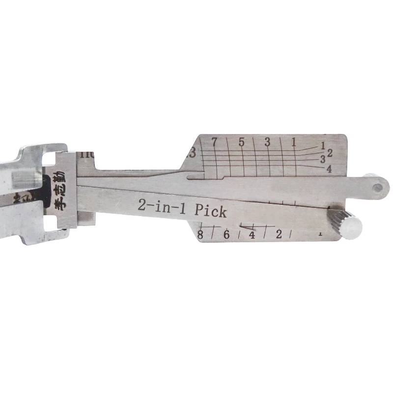 Lishi HU127/HU100R V.3 EXT Cut 2 in 1 Locksmith Tool Lock Pick & Decoder Vertical Milling for New BMW 3/5/7 Series Models