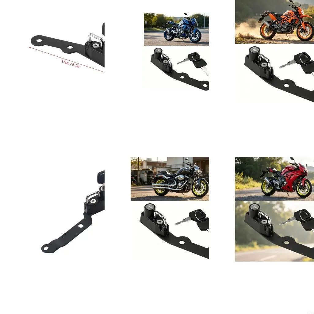 Bloqueio capacetes motocicleta para YZF R25 MT25 MT03 2014-2020 Design antifurto aço carbono fácil instalação D7YA