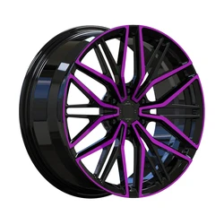 Wheel Rim Custom Black Machine Clear Purple Face Forged Passenger Car Wheels 6x130 20x8.5 Rims 18-22inch