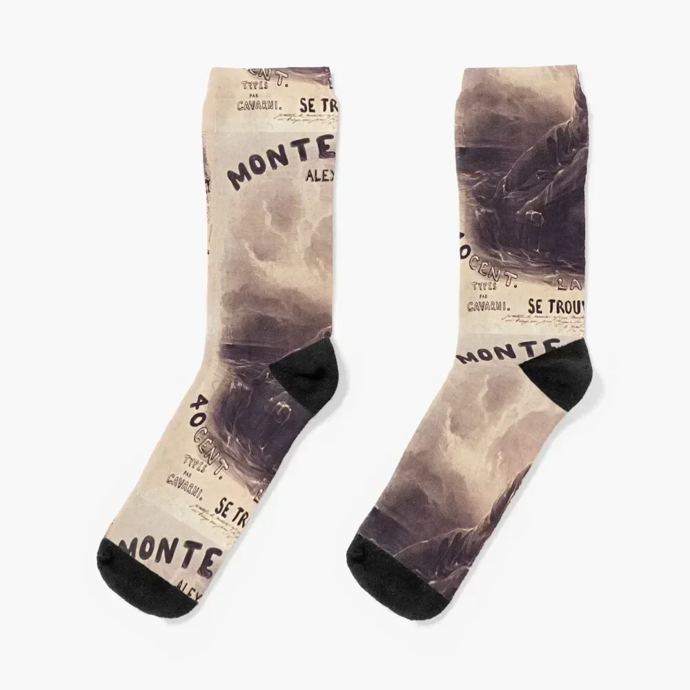 The Count of Monte Cristo Socks tennis Lots Running Socks Girl Men's