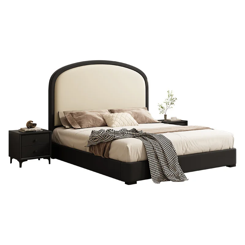 

Light luxury modern antique fabric bed Internet celebrity puff soft bed master bedroom