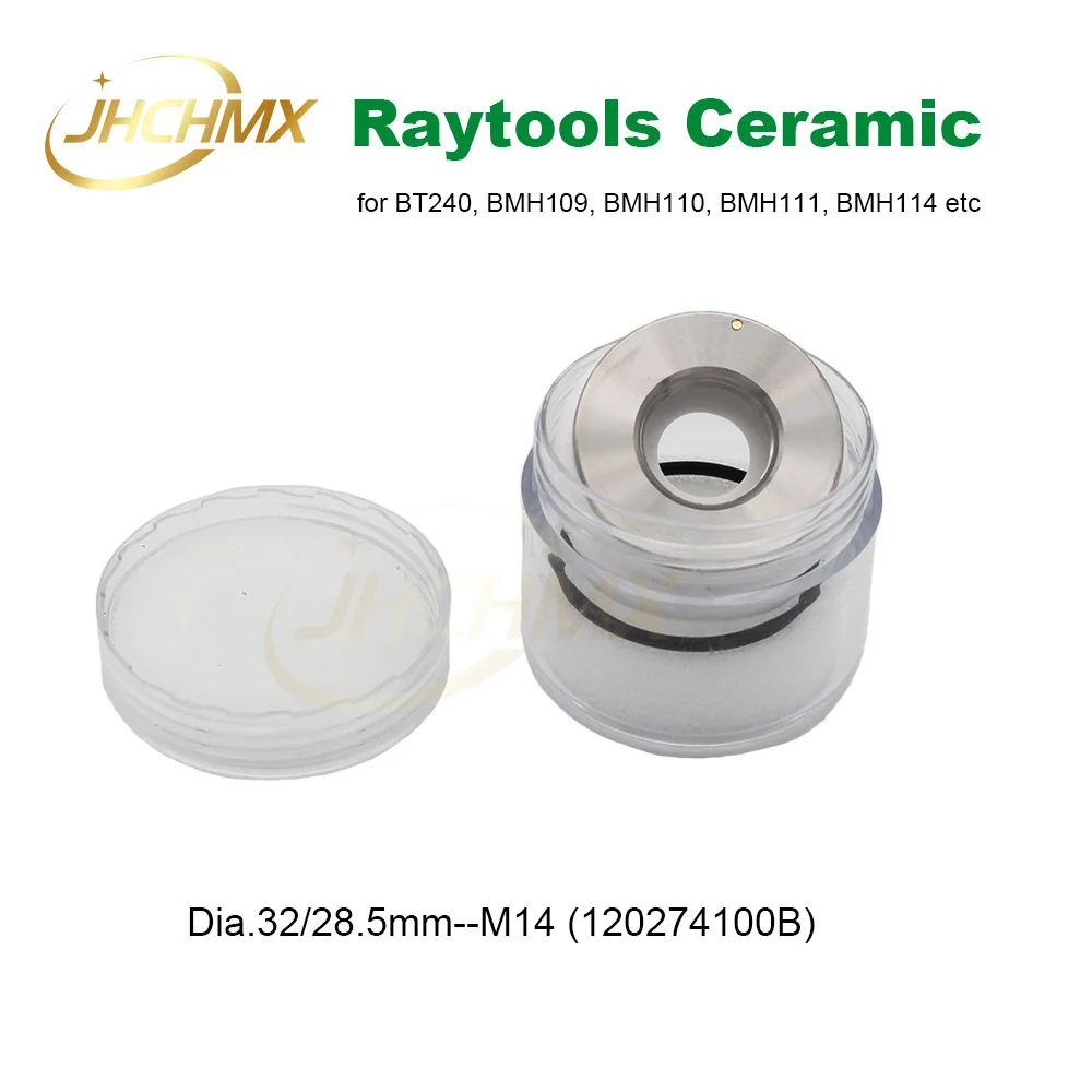 JHCHMX Original Raytools เลเซอร์แหวนเซรามิค Dia.32mm M14เซรามิคสำหรับ Raytools เลเซอร์ตัดหัว BT230/BT240/AK270