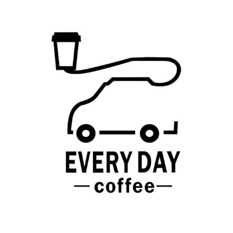 Creative Coffee Car Sticker Daily Coffee Lover Vinyl Decal Car Side Window Windshield Waterproof Decorative Pegatinas Cafe Decor