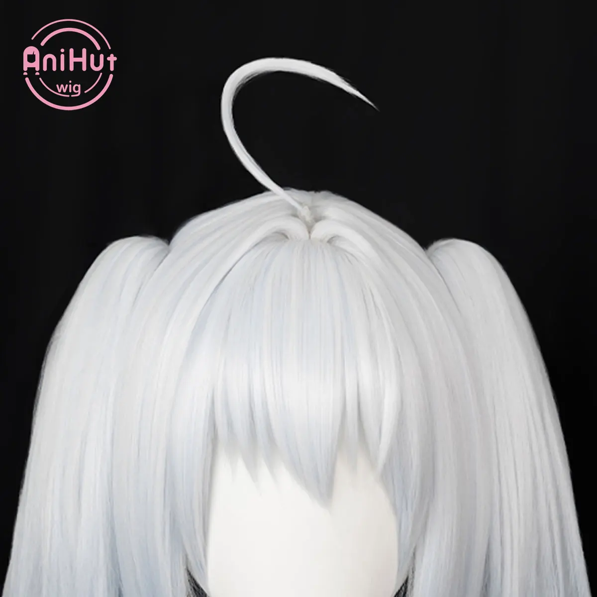 【Anihut】 Setsuna jasnoniebieskie 36cm bukiety peruka do Cosplay Anime Redo uzdrowiciela odporne na ciepło syntetyczne włosy Setsuna Cosplay