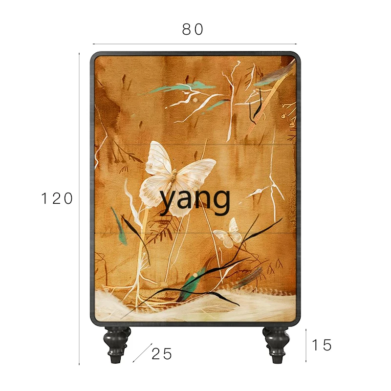 

LMM French Vintage Style Butterfly Indoor Home Entrance Solid Wood Flip Ultra-Thin Shoe Cabinet