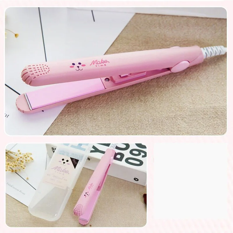 2023 Popular Curling Iron Ceramic Straightening Styling Tools Curler Flat Iron Mini Hair Straightener