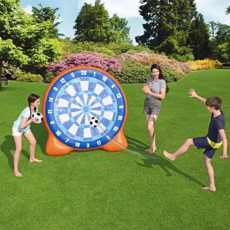 Inflatable target football shooting disc, children's throwing toys