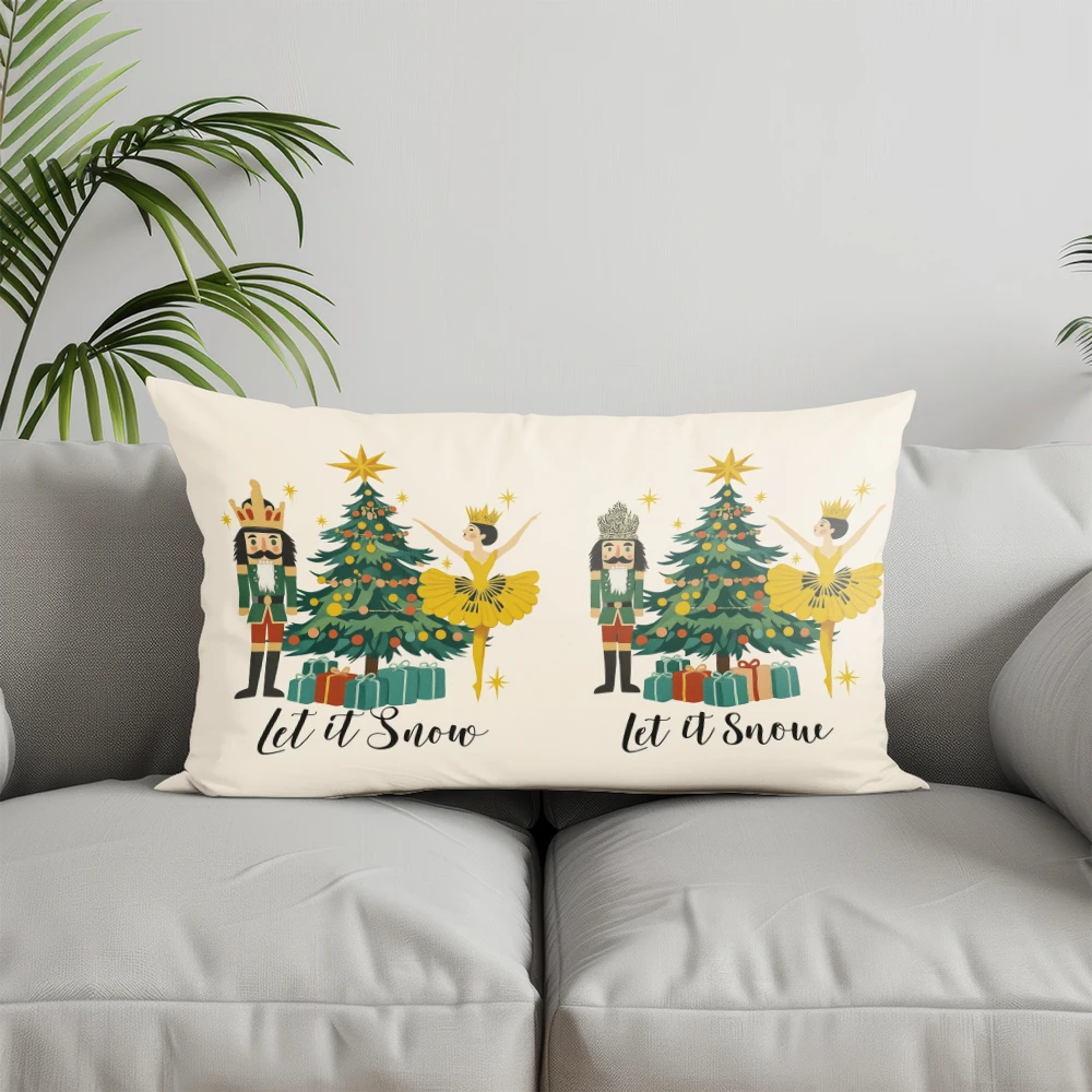 ديكور المنزل كسارة البندق والنجوم وسادة مستطيلة مناسبة للأريكة غرفة نوم غطاء وسادة السيارة وسادة الظهر المستطيلة