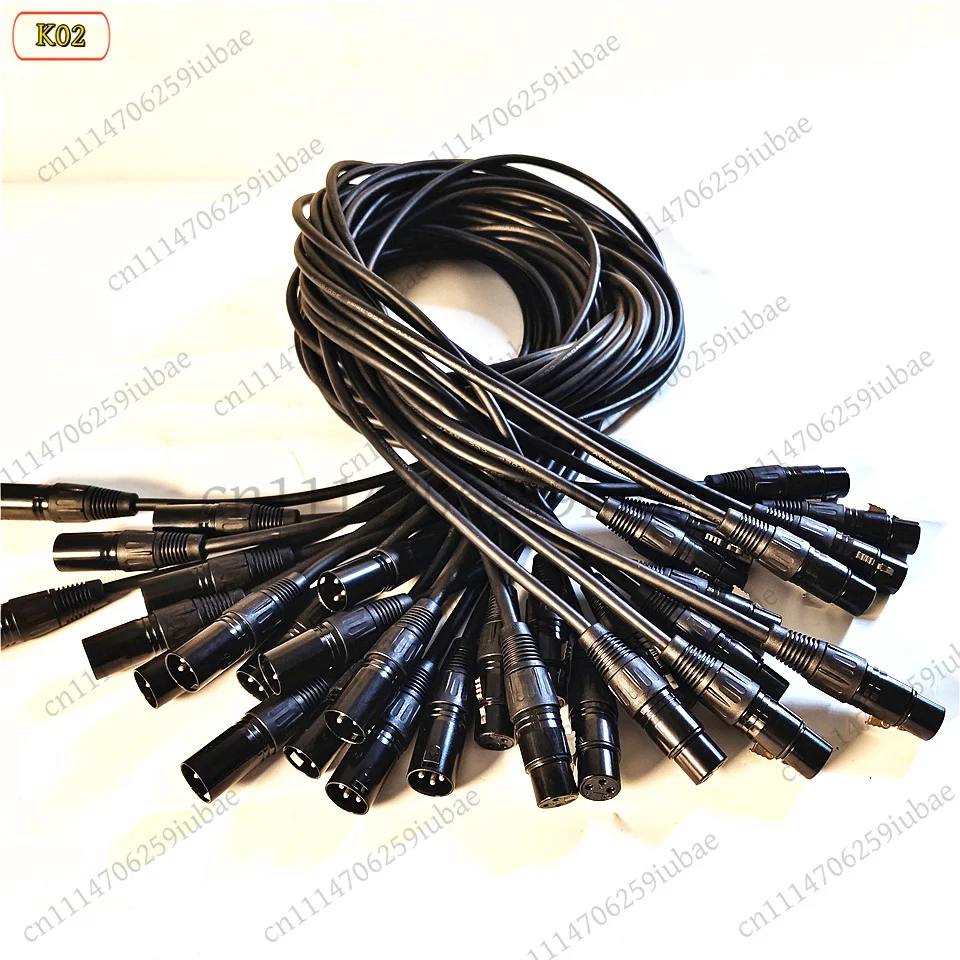 XLR DMX Cable 1M-10M 3 Pin Male Female Signal Line Metal Connector for Stage Lighting Moving Head LED Par Beam Spot Light