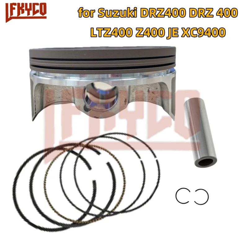 94 mm otwór cylindra motocyklowego Części 434CC Zestaw pierścieni tłokowych do Suzuki DRZ400 DRZ 400 LTZ400 Z400 JE XC9400 Kawasaki KFX400 DVX400