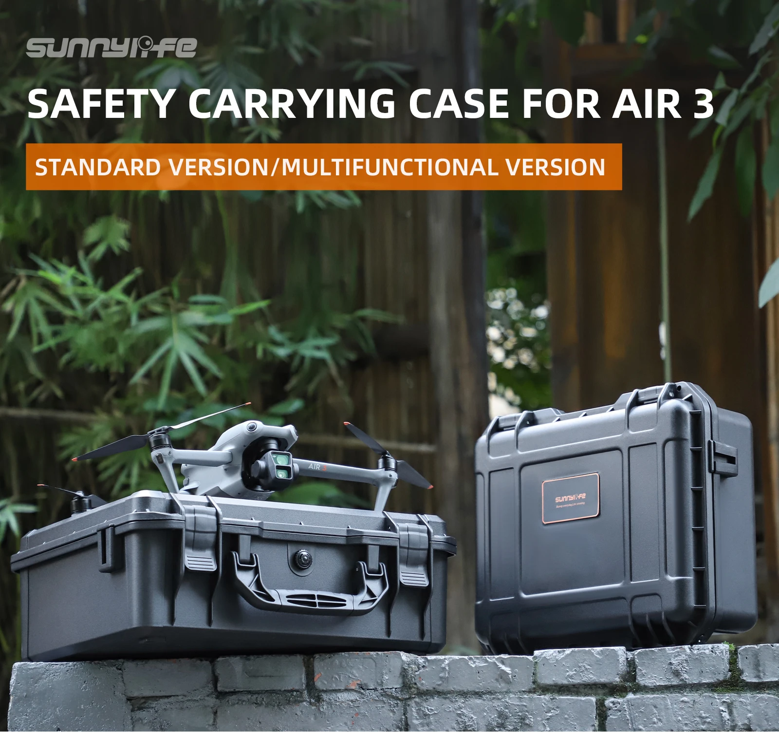 Waterproof Case for DJI AIR 3 Large Capacity Hard Case Standard Version Multi-electricity Smooth Flying Version Drop-proof Case