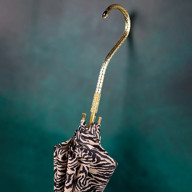 

DanMunier зонты с изогнутой ручкой, двухслойный зонт с длинной ручкой, защита от ультрафиолета, роскошный ретро ветрозащитный зонтик, подарки для путешествий