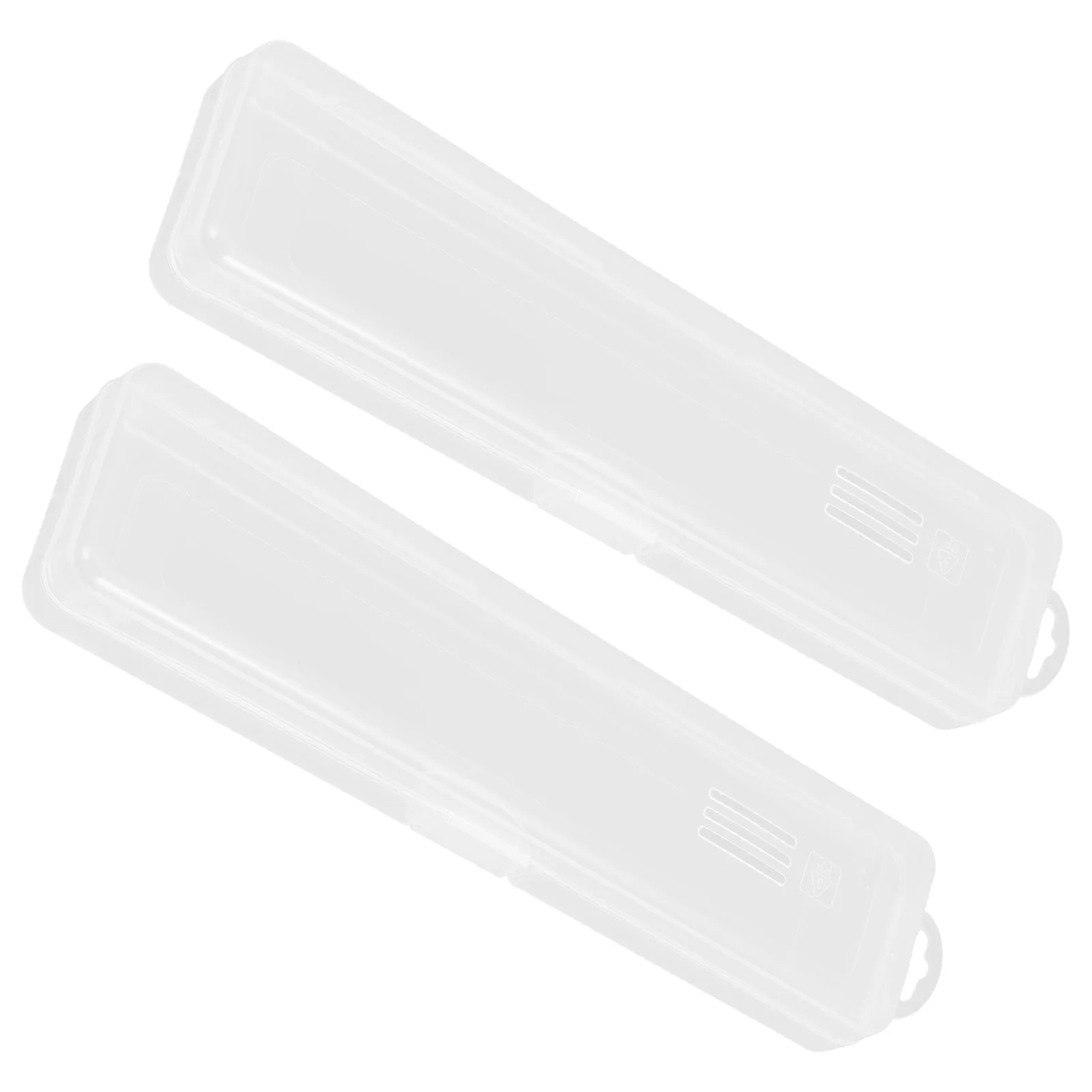 2 قطعة حاوية فرشاة الأسنان للسفر مع مشبك إغلاق مجموعة الأسنان المحمولة لرحلات العمل في الهواء الطلق صندوق معجون الأسنان البسيط