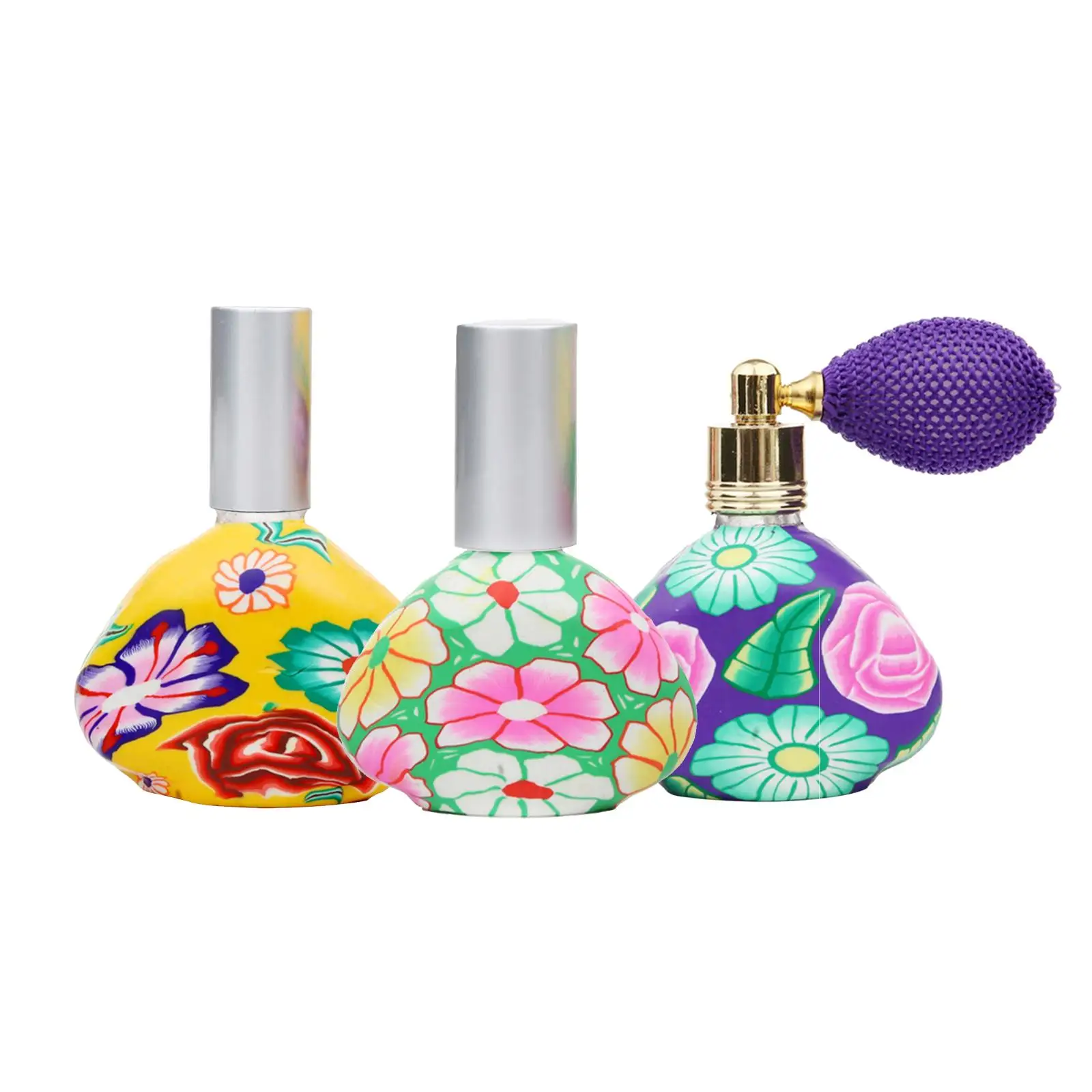 Refillable Perfume Vial 13ml Painted Glass Fragrance Container for Ladies