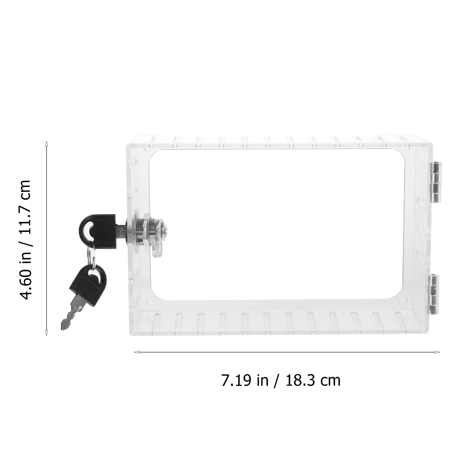 

Thermostat Lock Box Clear Plastic Wall Cover For Thermostat Guard With Key Transparent Protective Case For Home