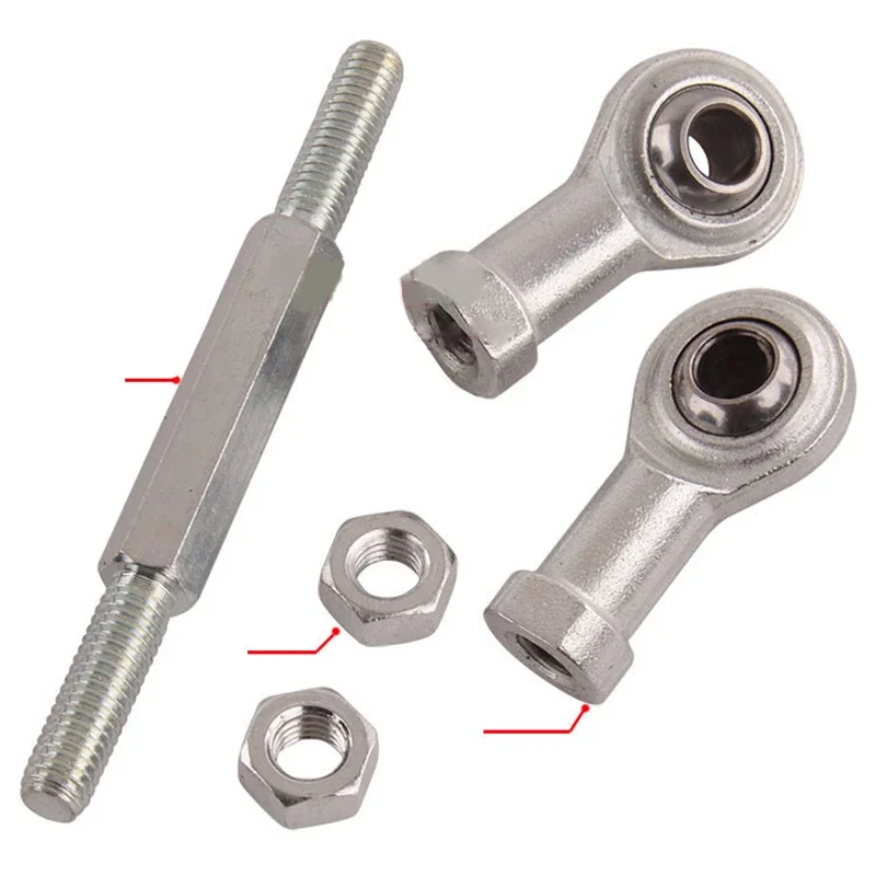 80-220mm Steering Tie Rod kit Ball Joint M8 Bolt for Buggy Quad Bike 50cc 110cc 150cc 200cc Cargo ATV Go kart