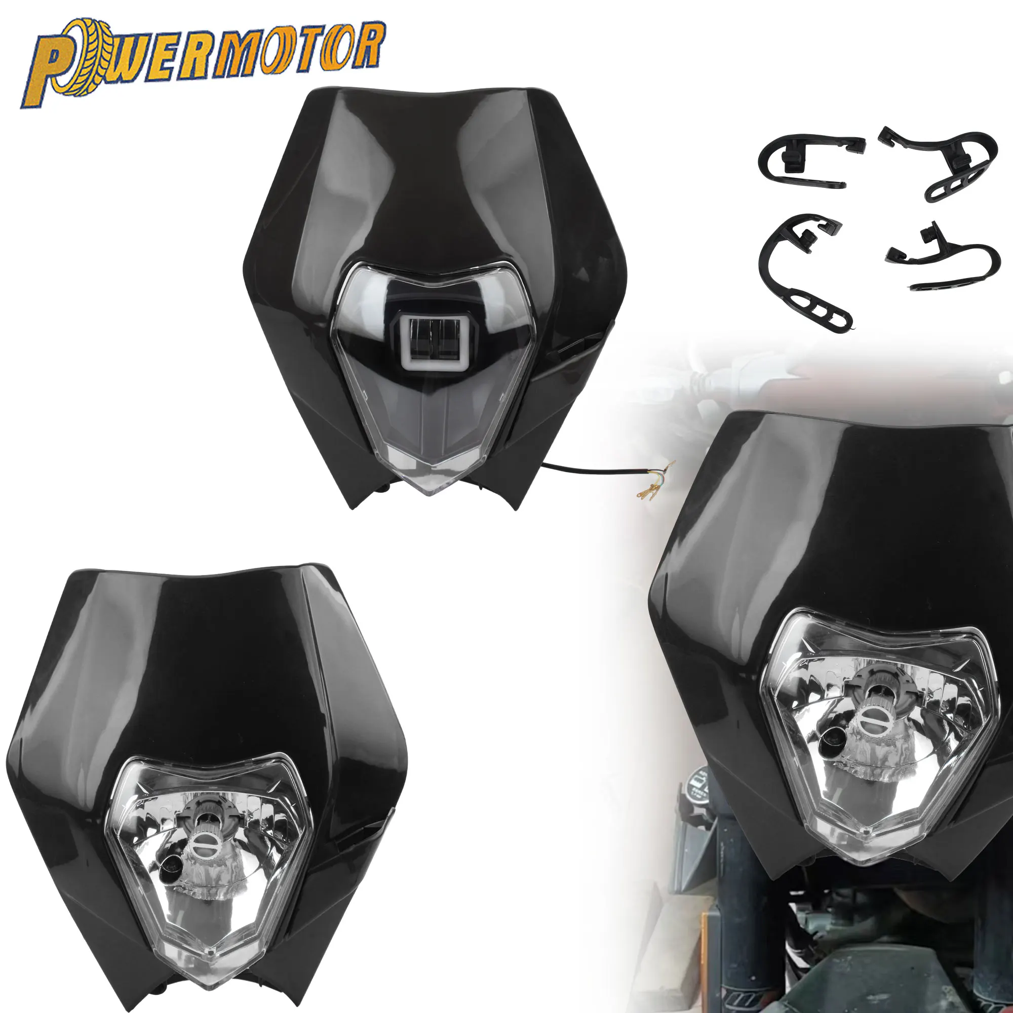 

Motorcycle LED Headlight Fairing For KTM EXC SX XC XCW 125 to 530 Motocross Enduro DirtBike Supermoto Headlamp Modified Parts