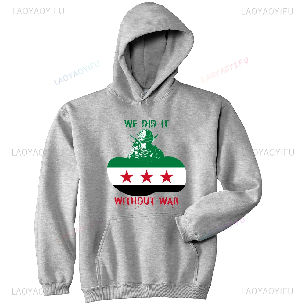 

Damascus Syria Printed Hoodies Men Women Hooded Sweatshirts Casual Long Sleeve Harajuku Graphic Warm Hooded Male Tops