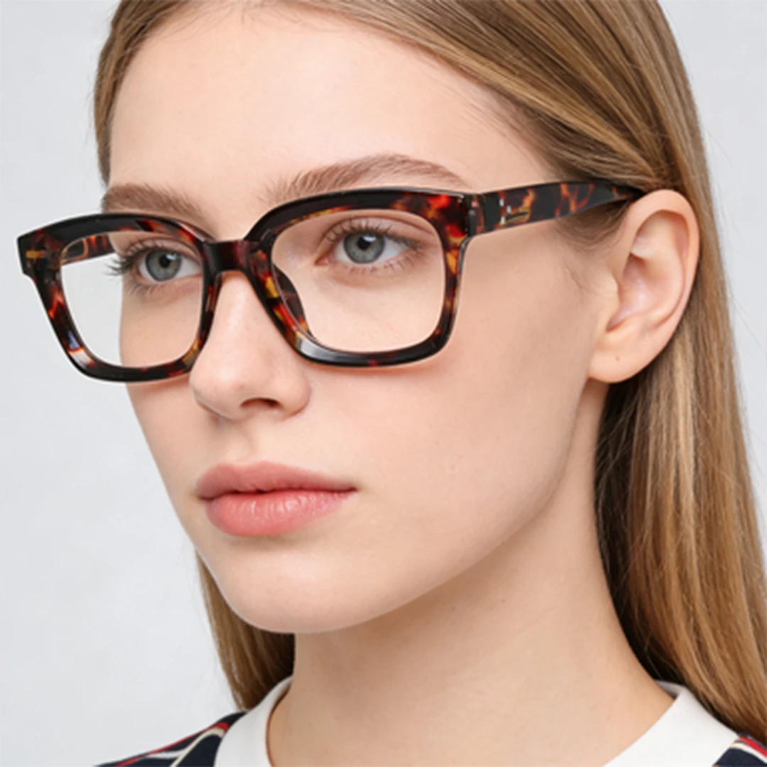 1pc Retro Large Frame Blue Light Blocking Reading Glasses, Fashion Computer Eyewear, +1.0 to +3.0
