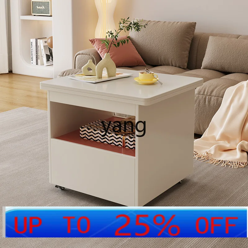 

Складной кофейный столик LMM, обеденный стол, универсальный, современный, простой, для небольшой квартиры, в скандинавском стиле, многофункциональный, мобильный приставной столик