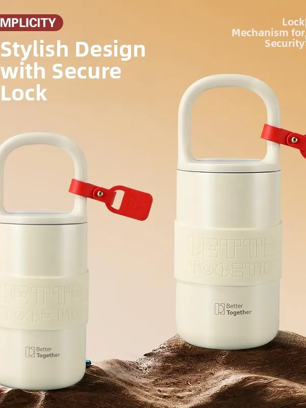 

Sports Outdoor Insulated Coffee Cup 400ml Stainl Steel 36 Handle Water Bottle Men Women Students Travel Carrng Case