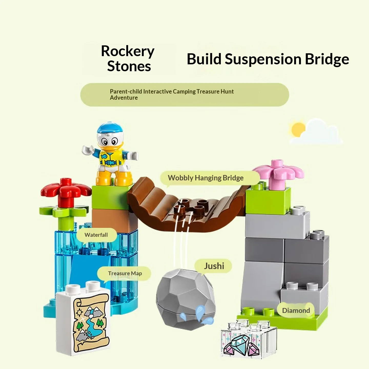 

Lego Building Blocks Debao Series 10997 Camping Adventure Boys and Girls Assemble Building Blocks Children's Toys Gift