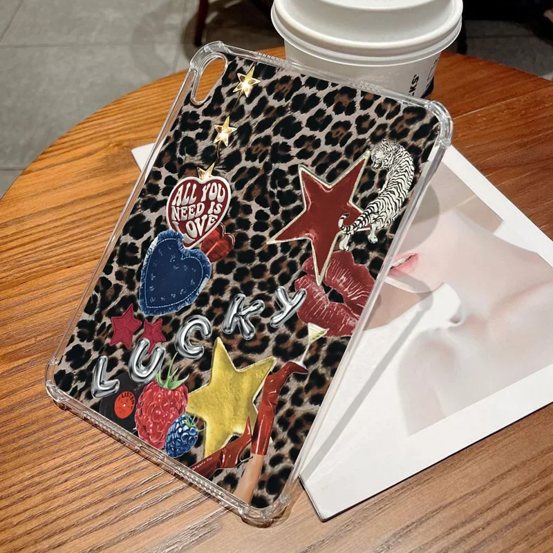 For Samsung Tab S7 S8 S9 11 FE 10.9 Plus S10 12.4 Inch Case Sexy Red Lip Cover for Tab A9 8.7