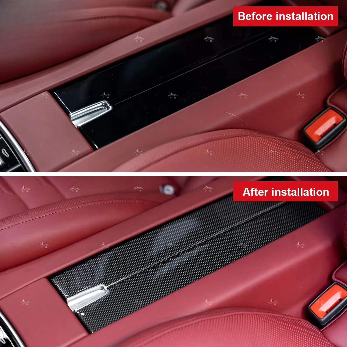 Pindun Dry C Car Center Console Door Panel Cover Gear Shift Trim 10PCS Panamera 971 2017-2023 Model