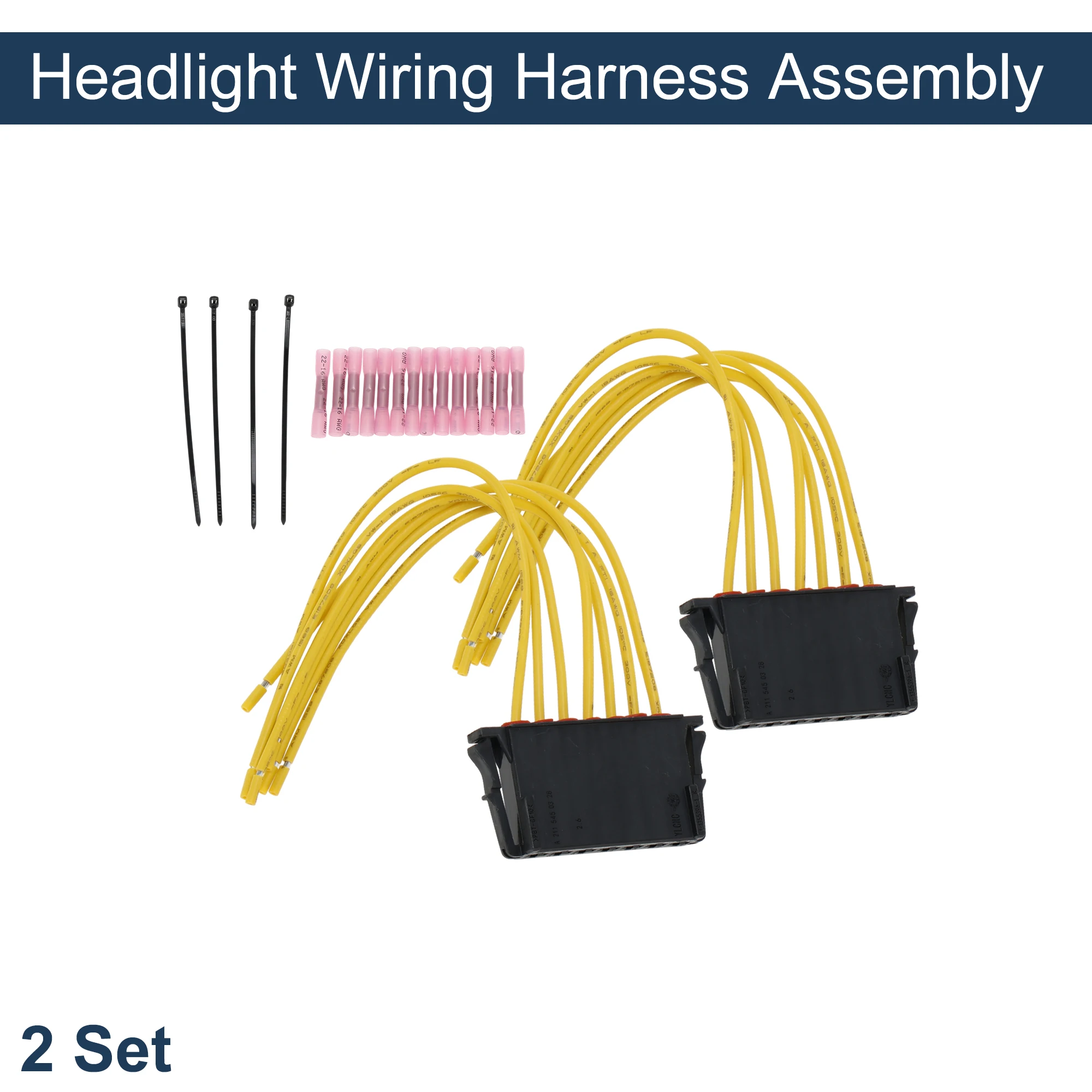 

UXCELL жгут проводов фар в сборе для Mercedes-Benz C-Class W203 02-07 жгут проводов лампы заднего фонаря 15 см 2 комплекта