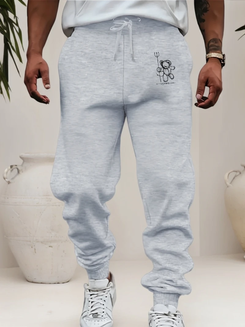 2025 الخريف والشتاء الرجال Sweatpants غير رسمية صوف مبطن سراويل تقليدية دافئة الراقية الفاخرة هي لكل من الرجال والنساء الصالة الرياضية