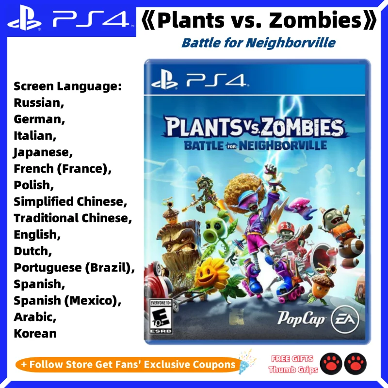 

Playstation4 Plants vs. Zombies Battle for Neighborville Brand New Sony Genuine Licensed PS4 Playstation 4 Game CD PS4 Game Card