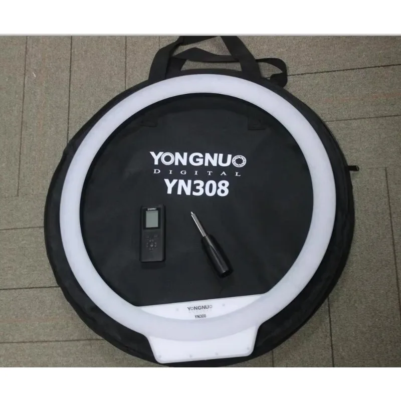 YN308 Anello luminoso per studio fotografico Bicolore dimmerabile 308 LED Anello luminoso per fotografia con fotocamera
