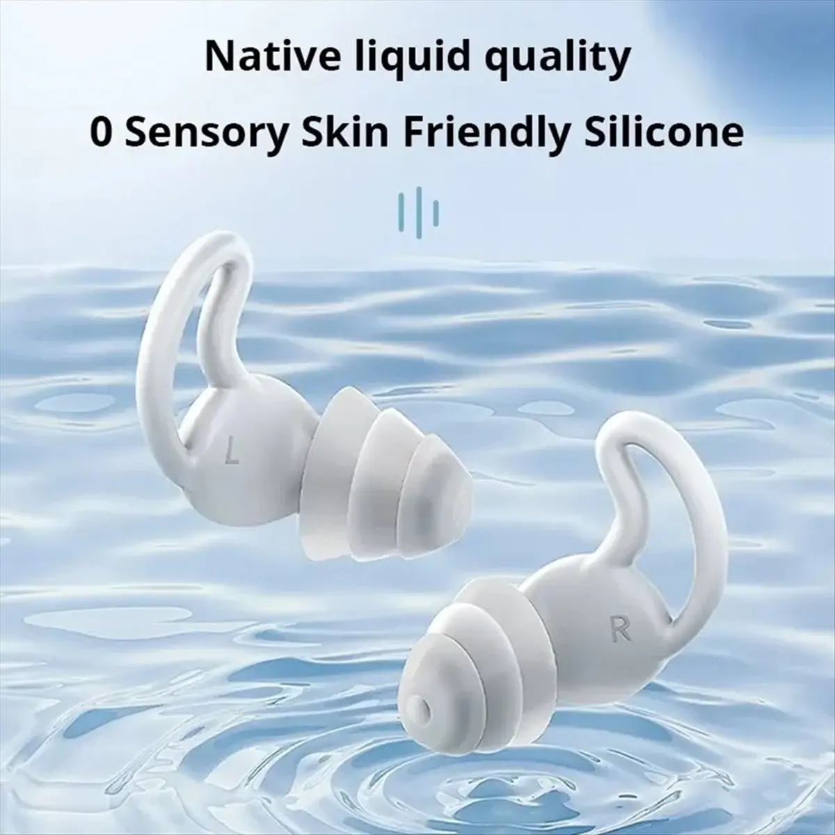 【CYBER Saturday】Soundproof Earplugs Three Layer Silicone Earplugs Waterproof Swimming Ear Plugs Sleep Noise Reduction Comfortabl