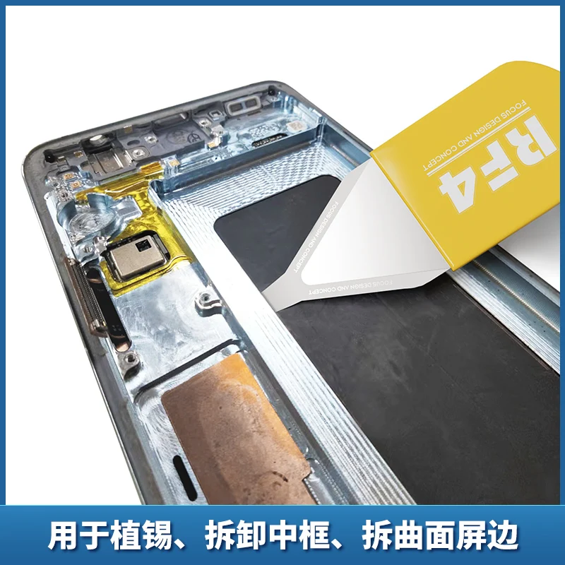 4in1 Đa Chức Năng Tháo Lắp Lưỡi Dao Thép Siêu Mỏng Mở Pryer Teardown Mảnh Viền Kim Loại Nhổ Đinh Màn Hình LCD dụng Cụ Tách Dụng Cụ