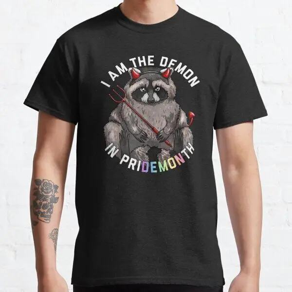 NWT I Am The Demon In Pridemonth Cool Art Tee Shipping From USA Unisex T-Shirt