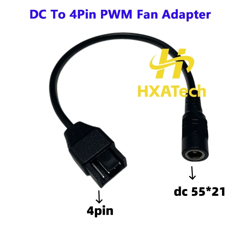

Кабель-адаптер HXATech - 20 см, высококачественный, DC 5.5x2.1 на 4-контактный PWM, 12В, для ПК, компьютера, роутера, вентилятора - 10 шт./лот