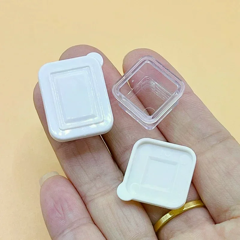 1Set 1/12 Dollhouse Lunch Box Bento Storage Box W/Shovel Model Dollhouse Miniature Kitchen Decoration Doll House Scene Toys