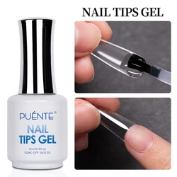 Pente 15ml dicas de unhas cola gel para pontas falsas estender unhas 3 em 1 função transparente uv gel base casaco diamante vara cola