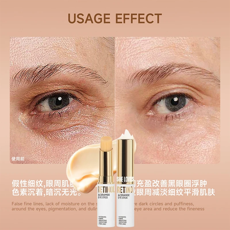 Retinol Eye Cream Lightening Dark Circles Firming Skin Instant Eye Repair Serum Stick for women Women Eyes Care