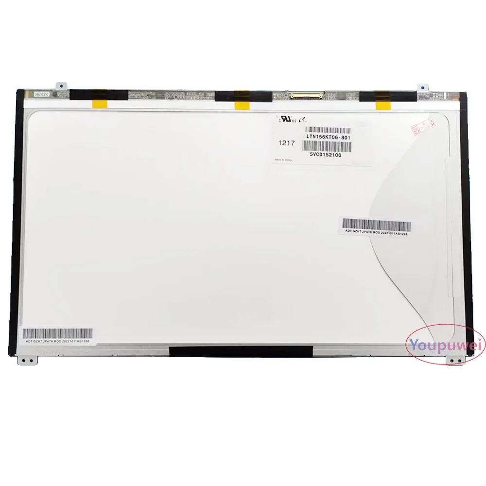Tela LCD para laptop, painel de LED, Samsung Np700z5c, NP550P5C, LTN156KT06, 801 B01, 1600x900 HD, 40 pinos, 15,6 em