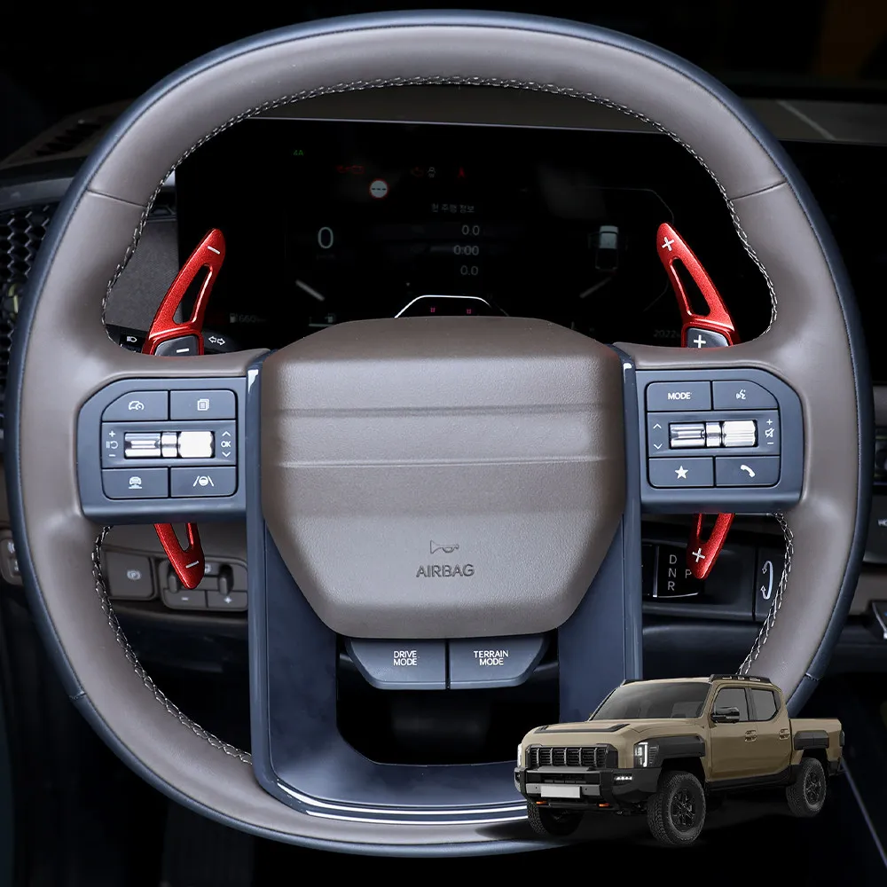 

Для KIA TASMAN 2025-26, 2 шт., алюминиевые накладки на подрулевые лепестки переключения передач DSG