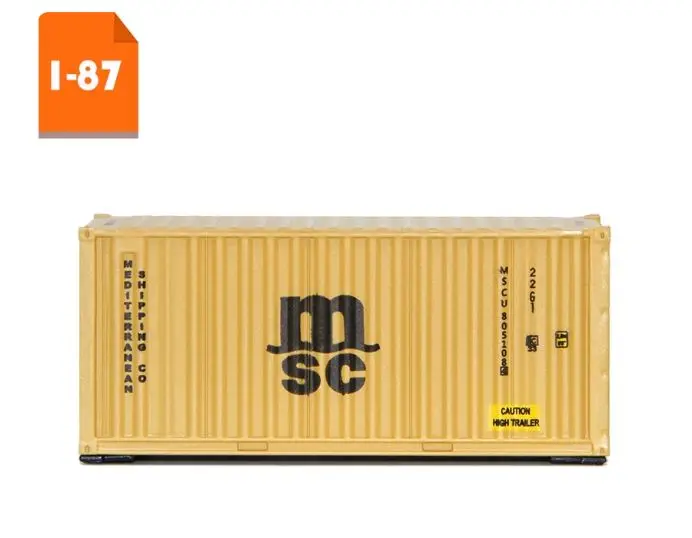 نموذج Diecast 1:87 COSCO، MSC، K Line، MSC، ONE، شاحنة زيم، سفينة، نموذج حاوية كاجو 20GP، تخصيص الشعار، هدية عمل