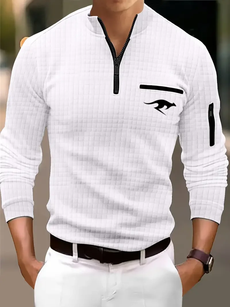 

Мужская весенне-осенняя клетчатая модная легкая удобная дышащая клетчатая цепочка с воротником-цепочкой, спортивный новый подарок на день отца